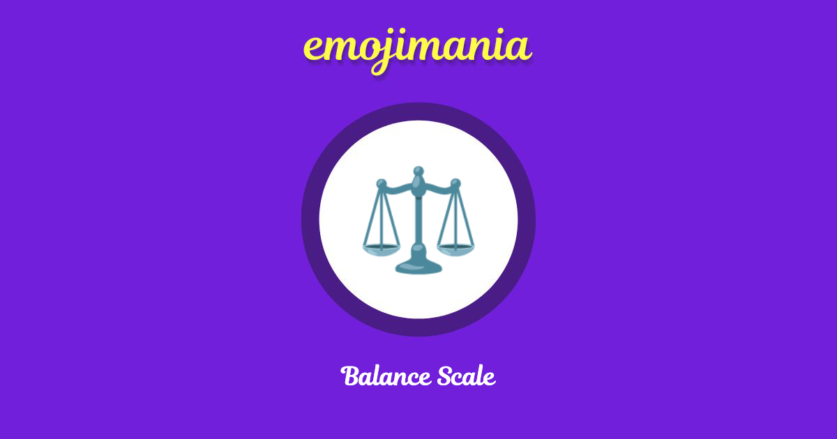 Balance Scale Emoji copy and paste