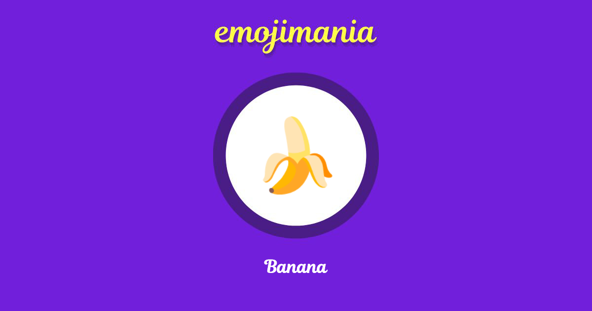 Banana Emoji copy and paste