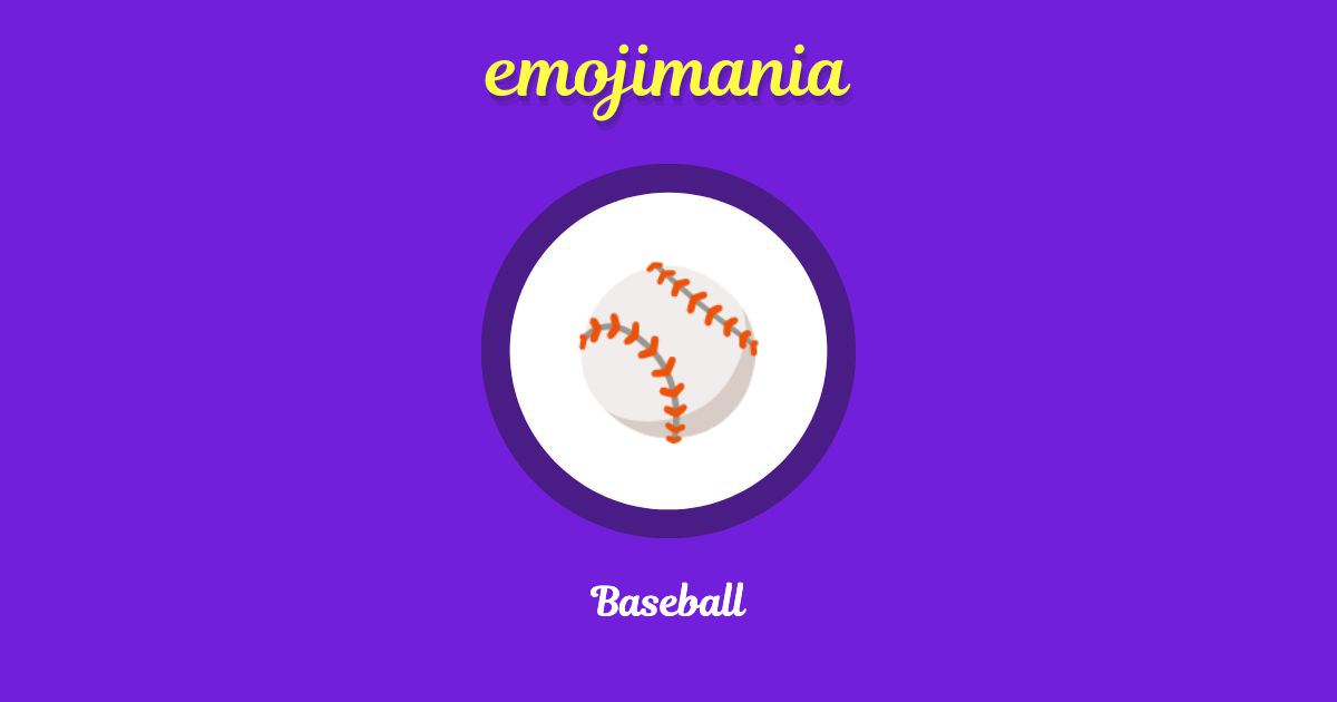 Baseball Emoji copy and paste