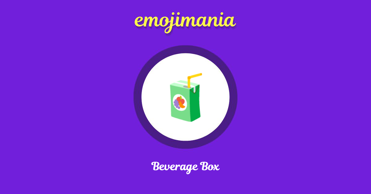 Beverage Box Emoji copy and paste