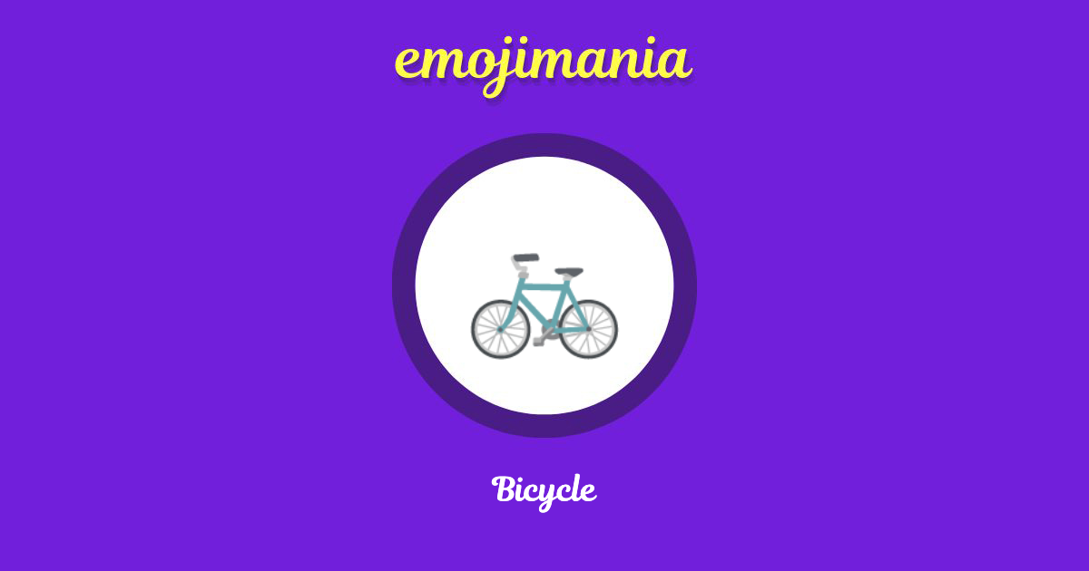Bicycle Emoji copy and paste