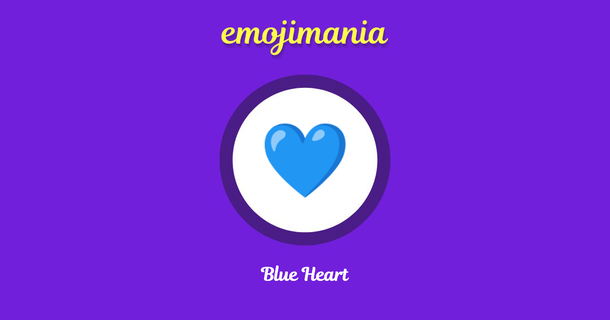 Blue Heart Emoji copy and paste