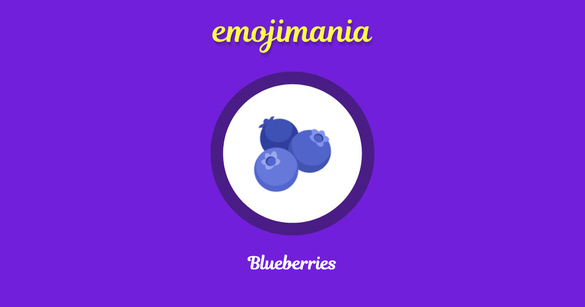 Blueberries Emoji copy and paste