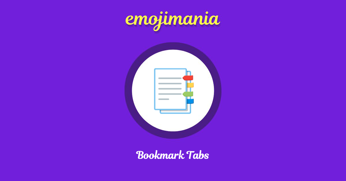 Bookmark Tabs Emoji copy and paste