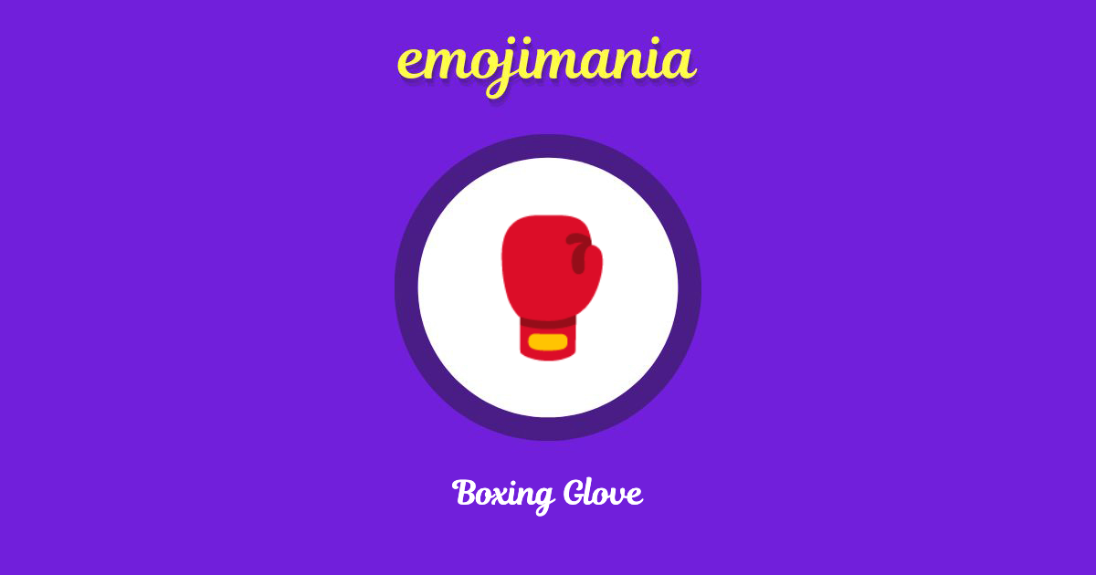 Boxing Glove Emoji copy and paste
