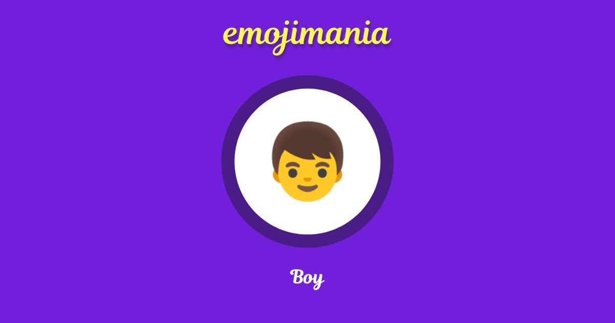 Boy Emoji copy and paste