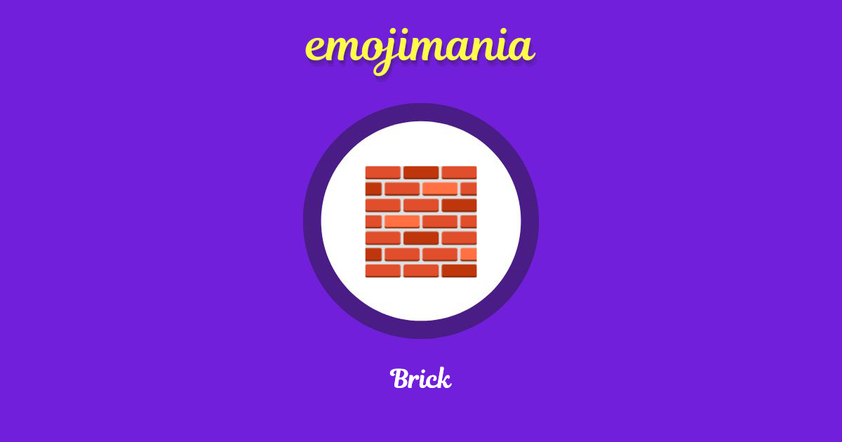 Brick Emoji copy and paste