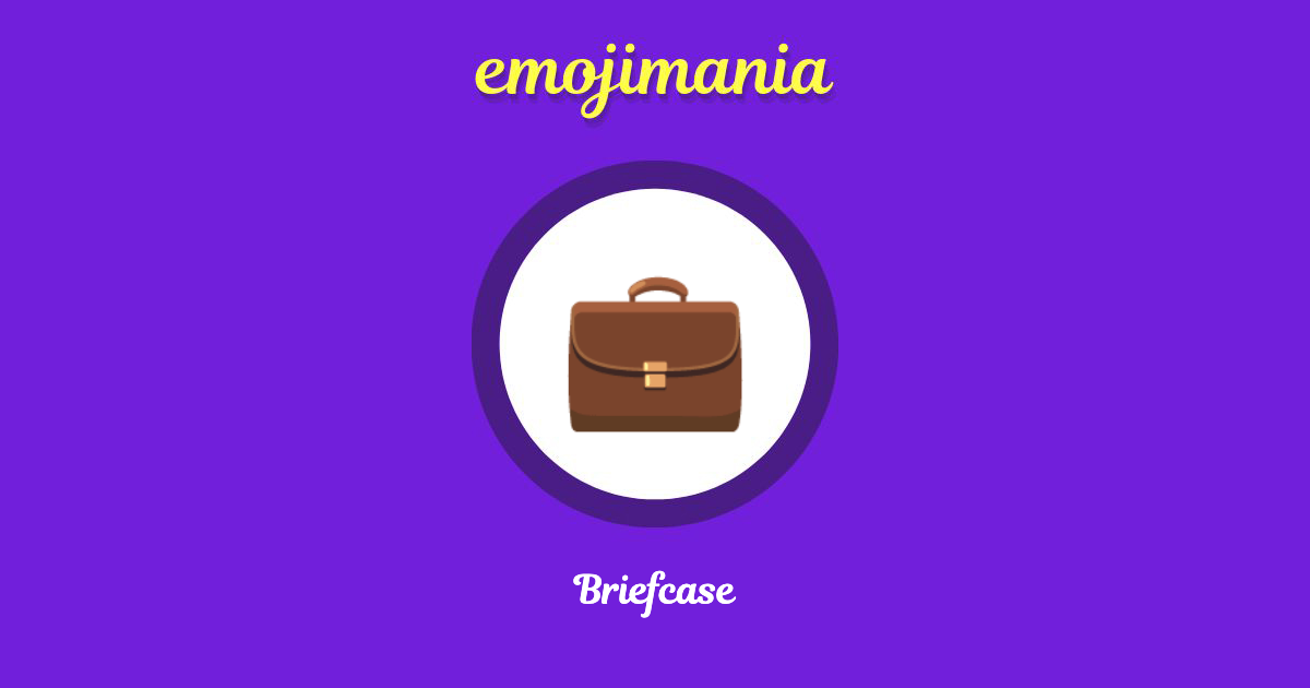 Briefcase Emoji copy and paste