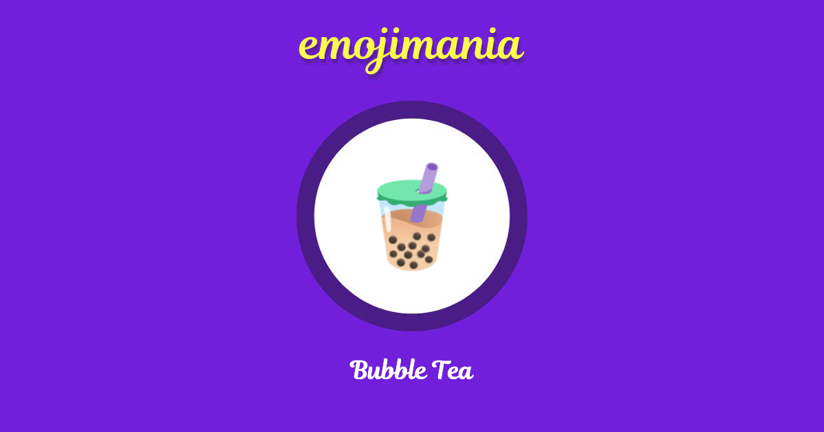 Bubble Tea Emoji copy and paste