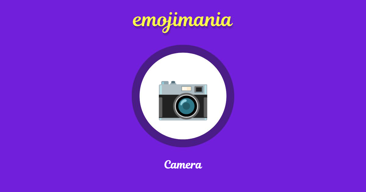 Camera Emoji copy and paste
