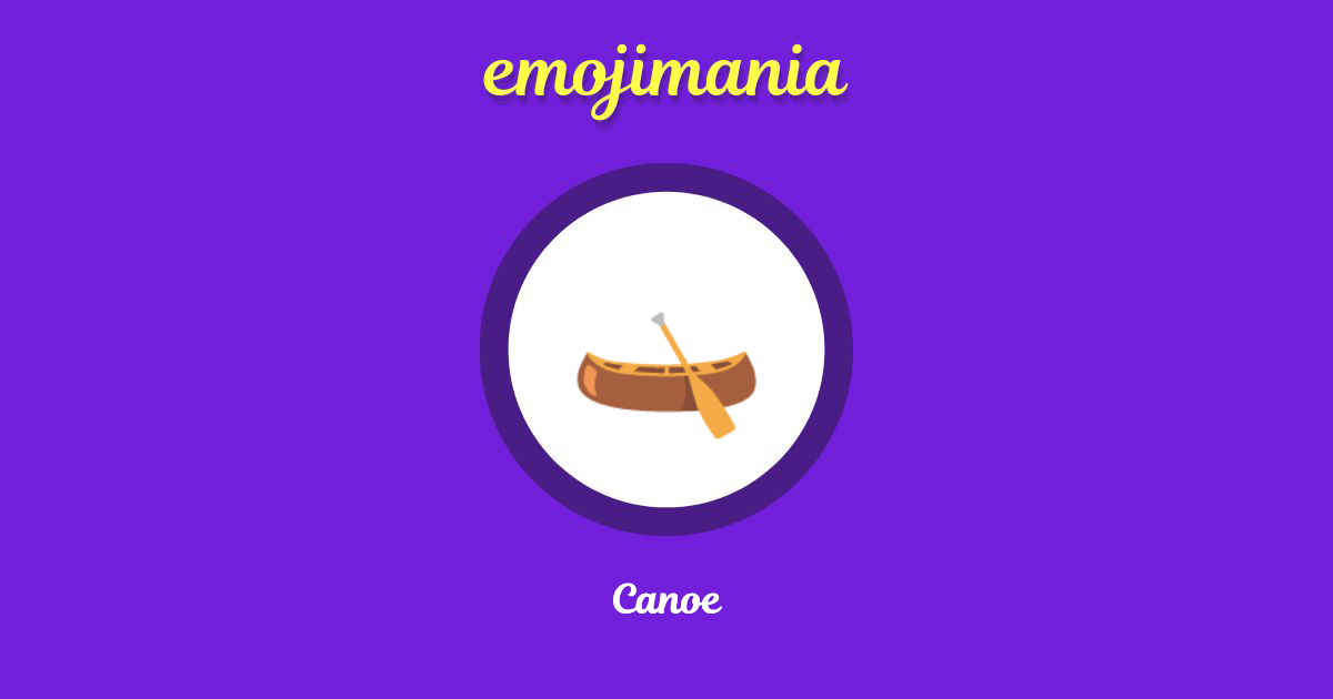 Canoe Emoji copy and paste