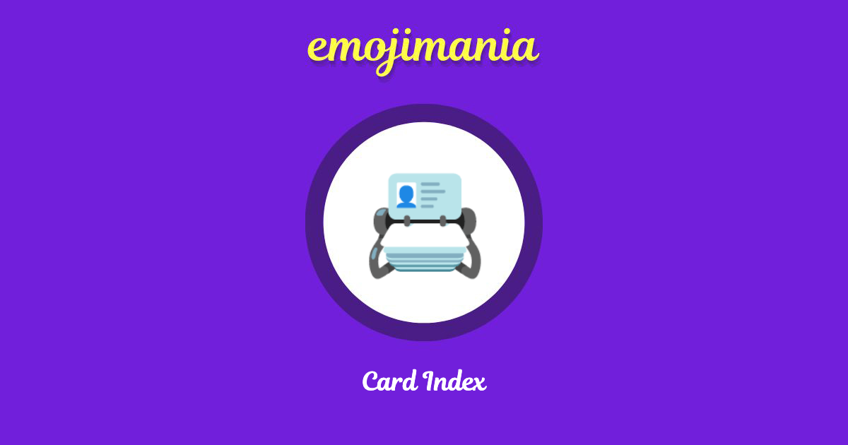 Card Index Emoji copy and paste