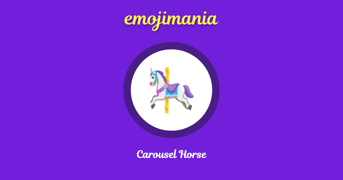 Carousel Horse Emoji copy and paste