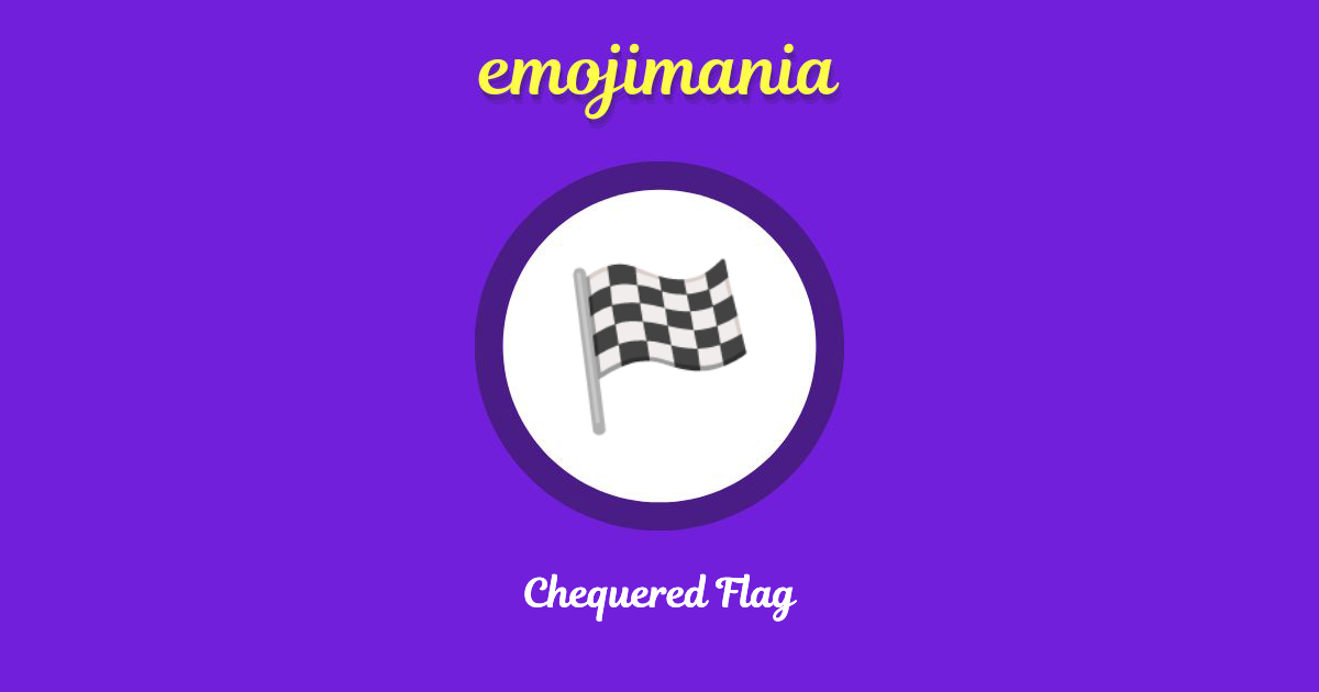 Chequered Flag Emoji copy and paste