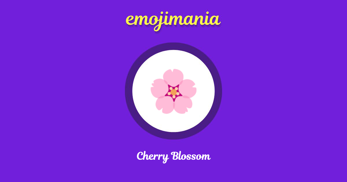 Cherry Blossom Emoji copy and paste