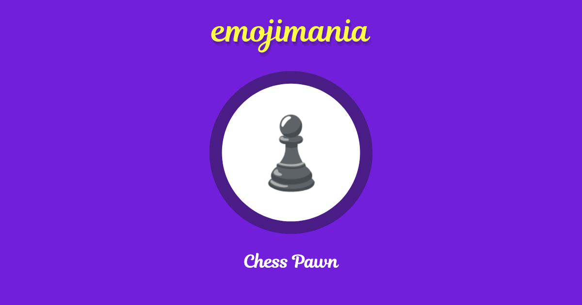 Chess Pawn Emoji copy and paste