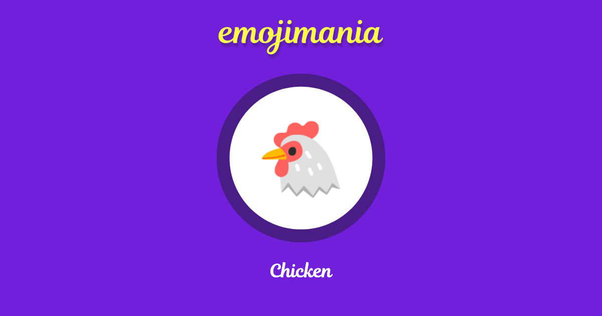 Chicken Emoji copy and paste