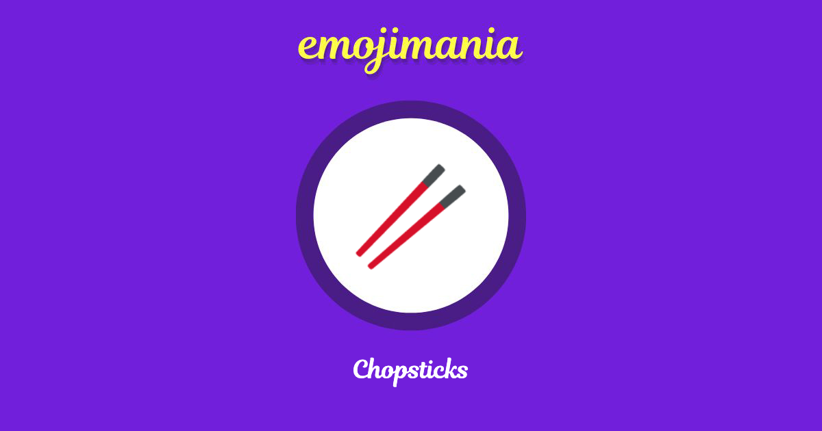 Chopsticks Emoji copy and paste