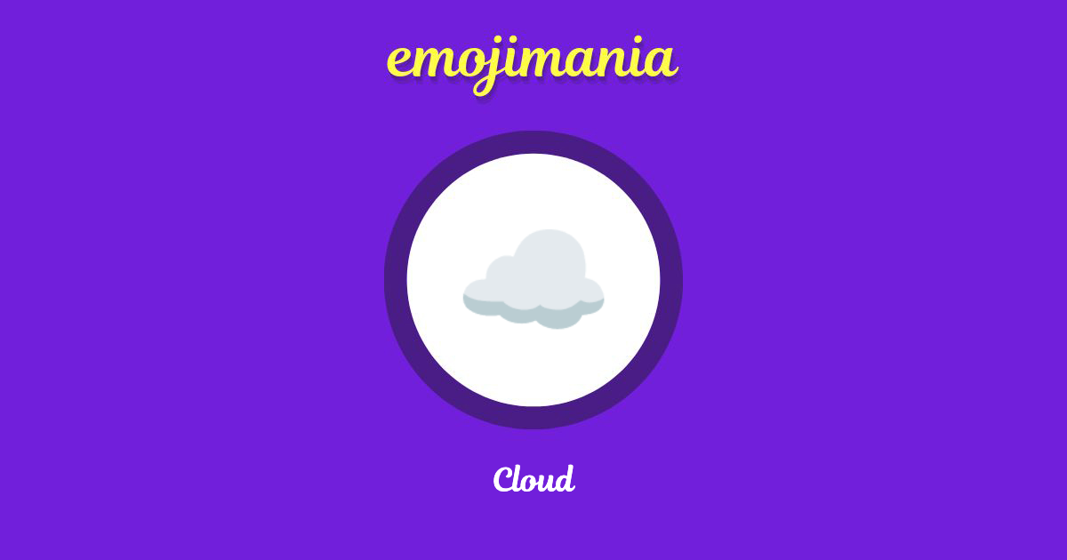 Cloud Emoji copy and paste