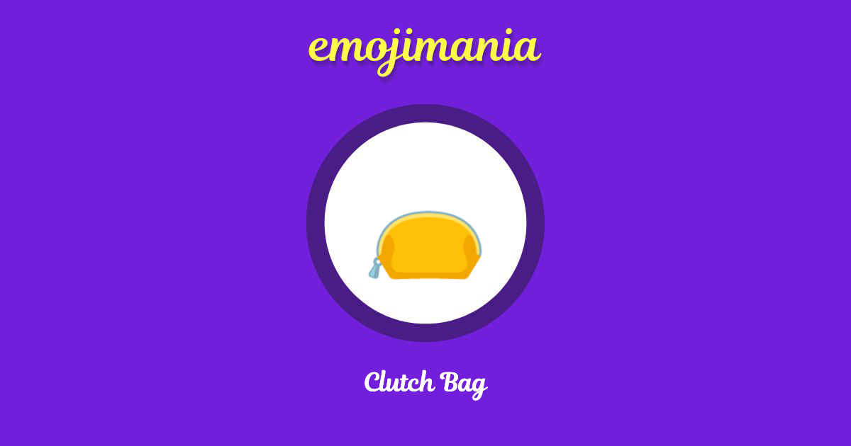 Clutch Bag Emoji copy and paste
