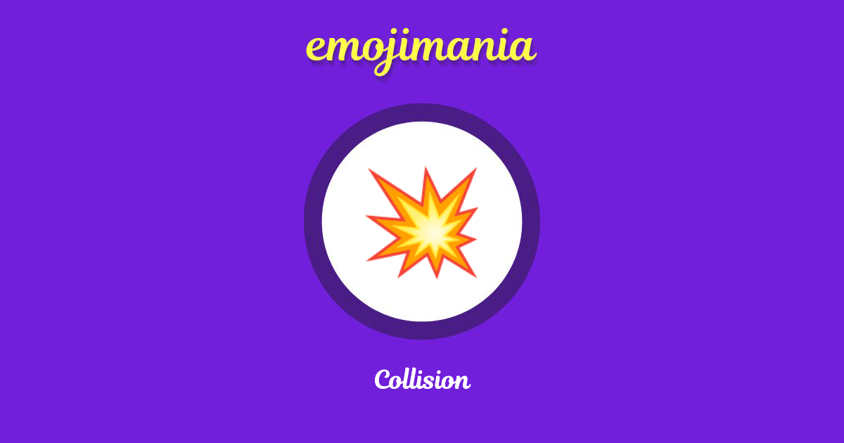 Collision Emoji copy and paste