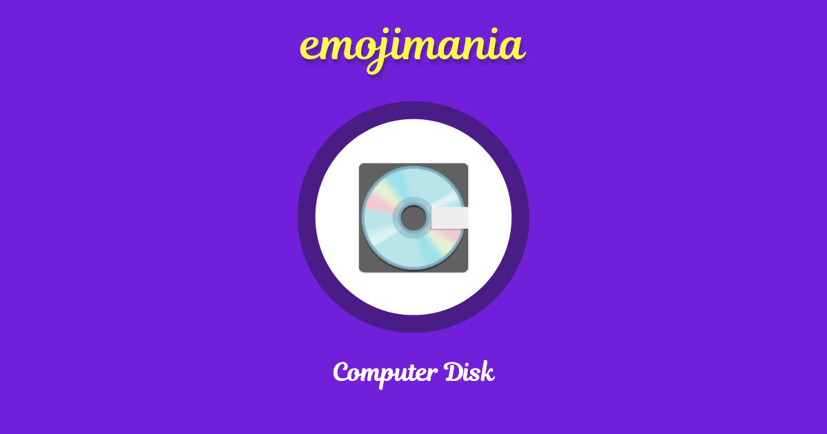 Computer Disk Emoji copy and paste