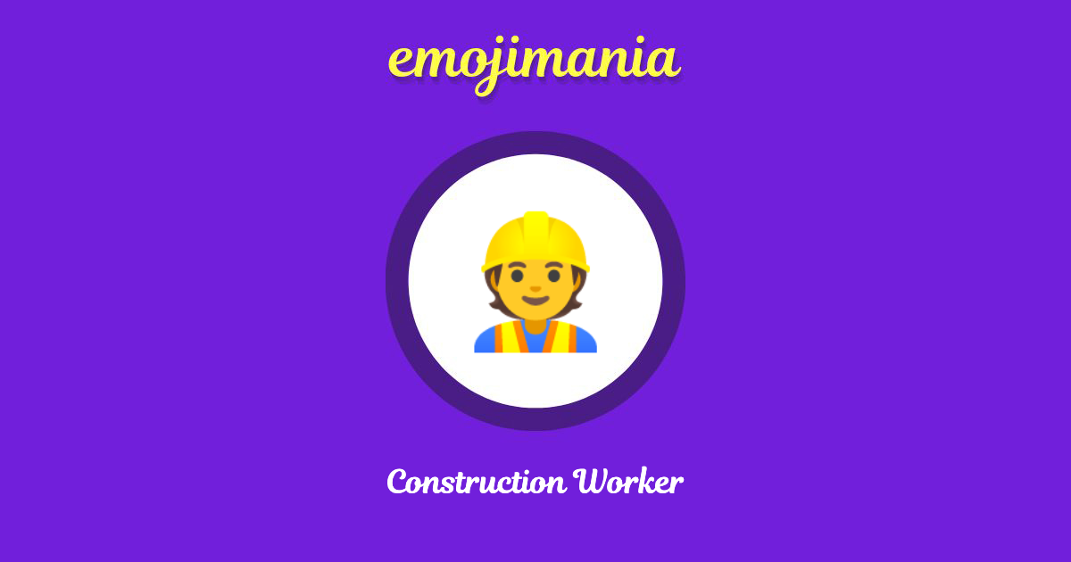 Construction Worker Emoji copy and paste