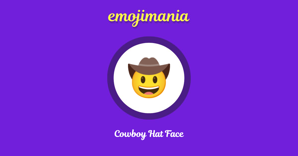 Cowboy Hat Face Emoji copy and paste