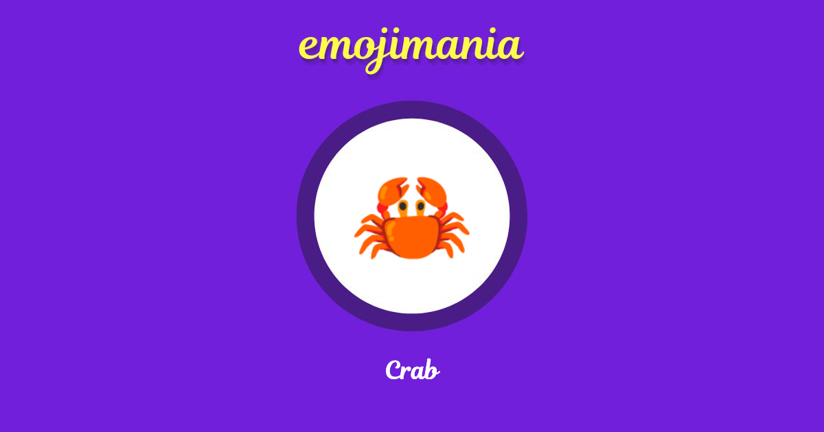 Crab Emoji copy and paste