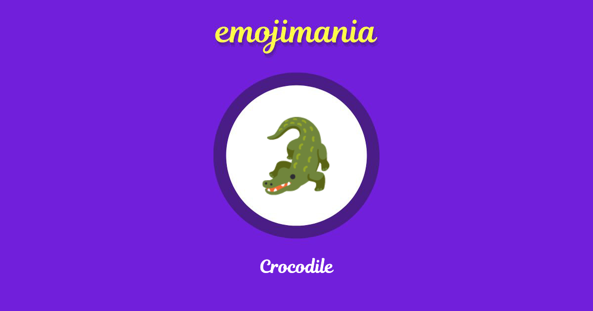 Crocodile Emoji copy and paste