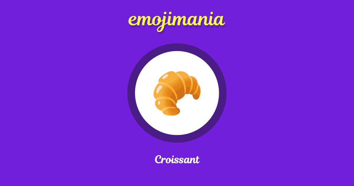 Croissant Emoji copy and paste