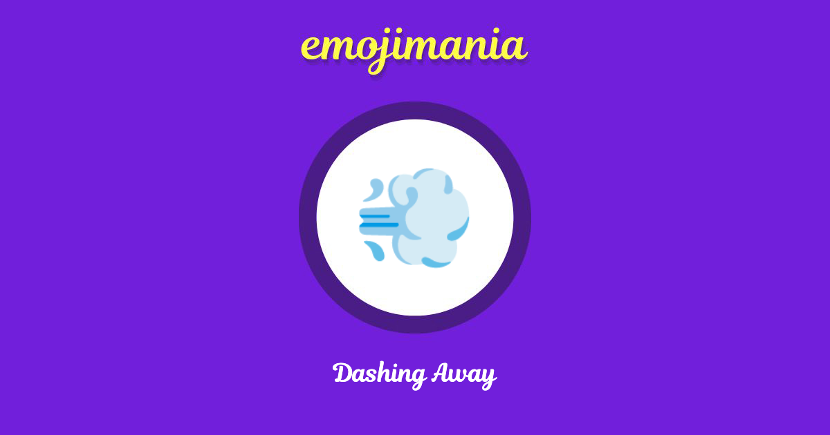 Dashing Away Emoji copy and paste