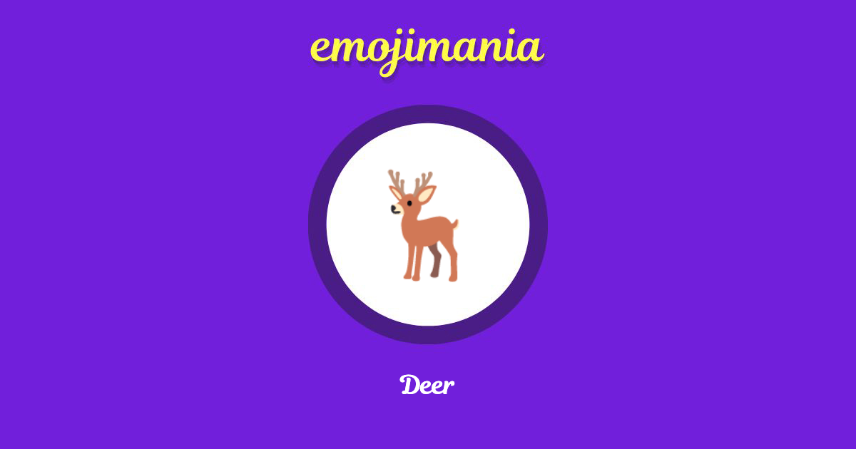 Deer Emoji copy and paste