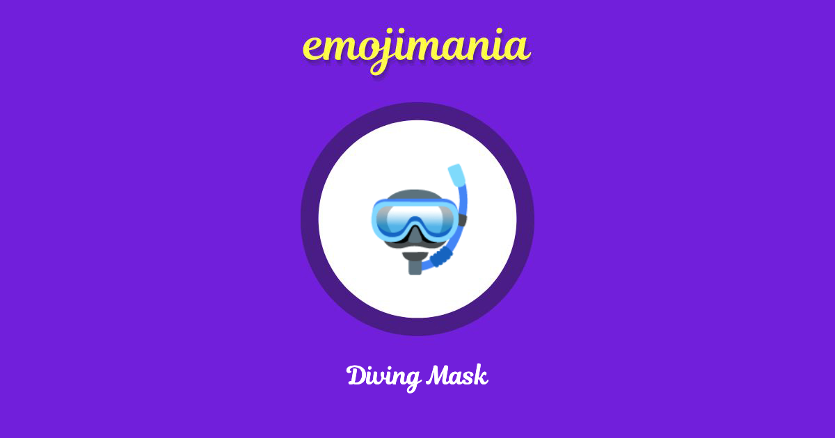 Diving Mask Emoji copy and paste