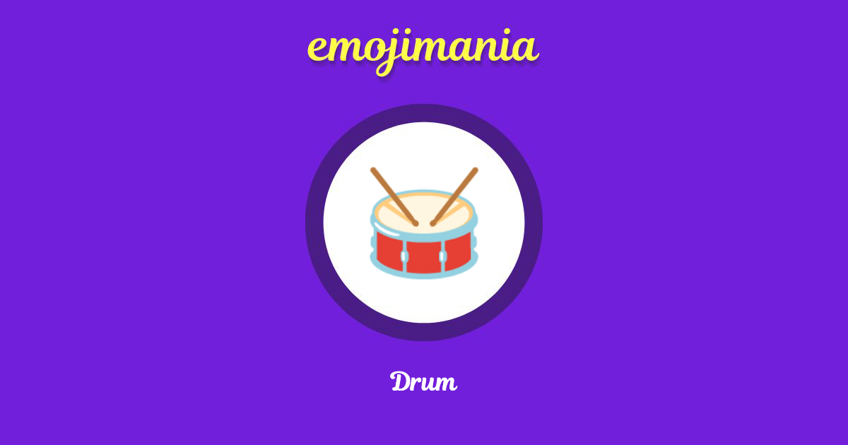 Drum Emoji copy and paste