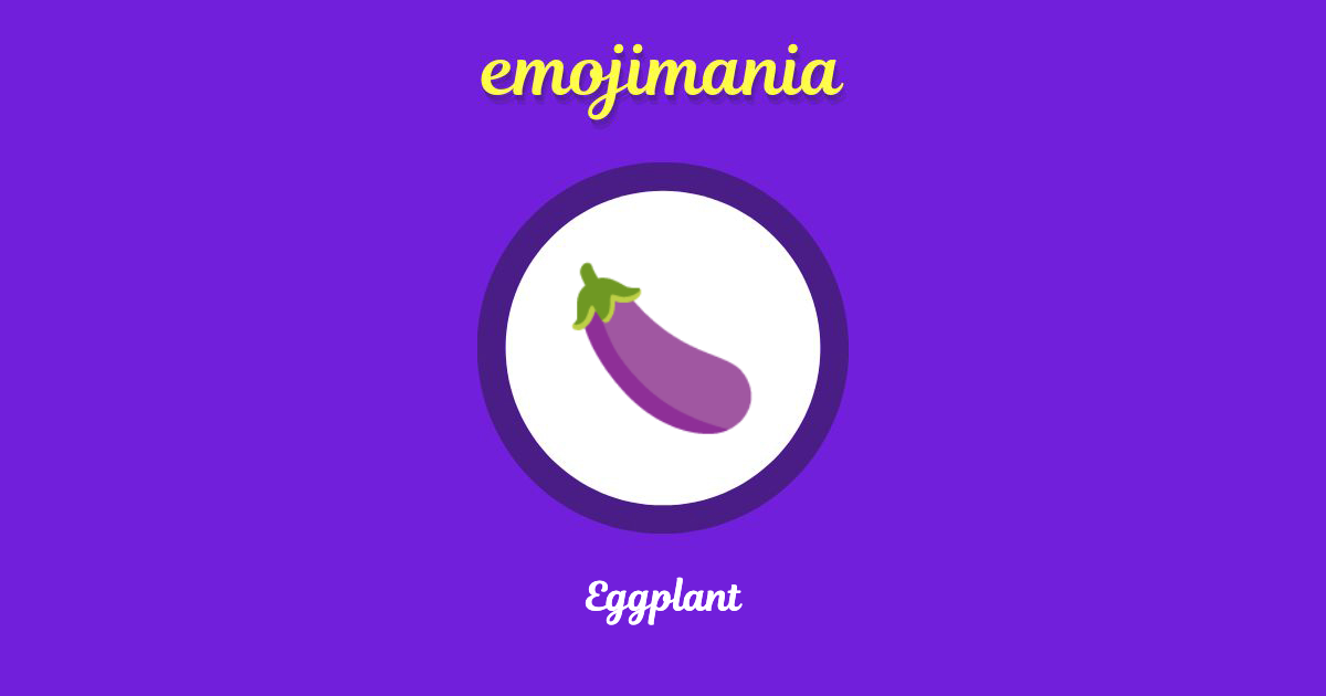 Eggplant Emoji copy and paste