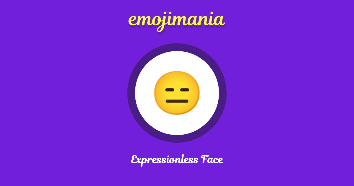 Expressionless Face Emoji copy and paste