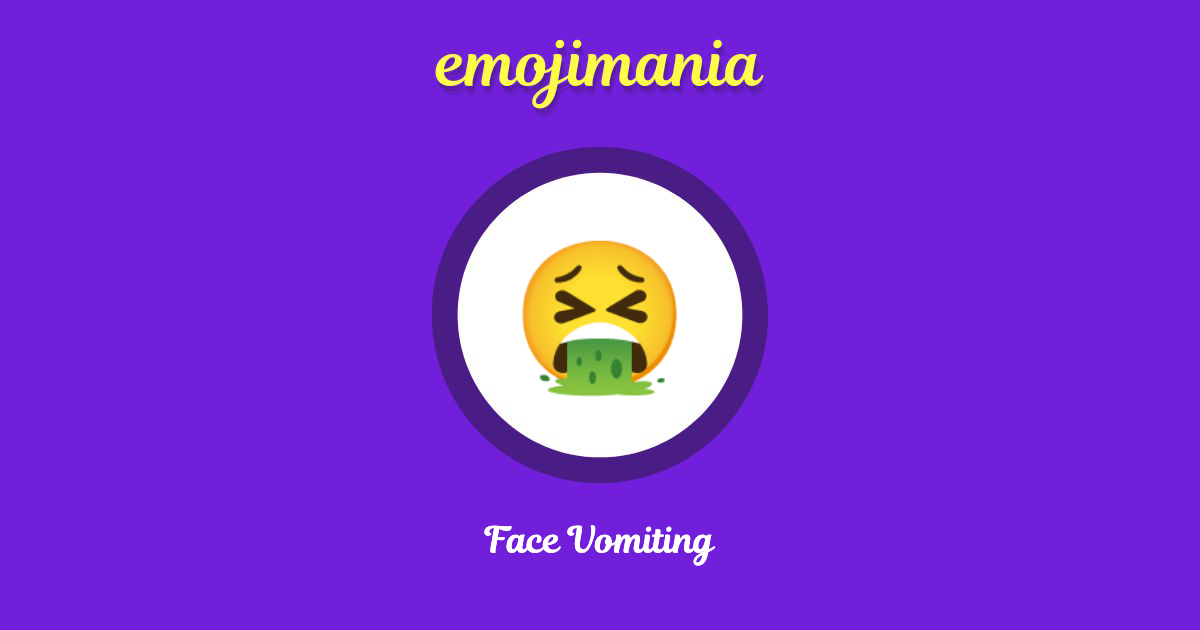 Face Vomiting Emoji copy and paste