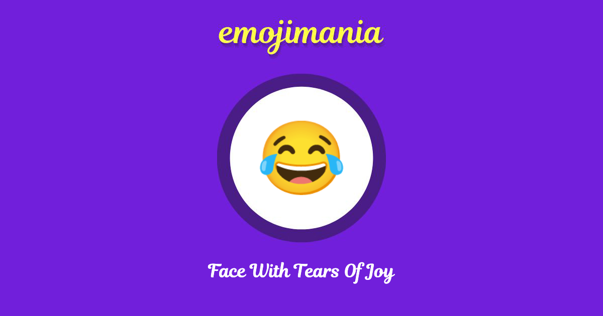 Face With Tears Of Joy Emoji copy and paste