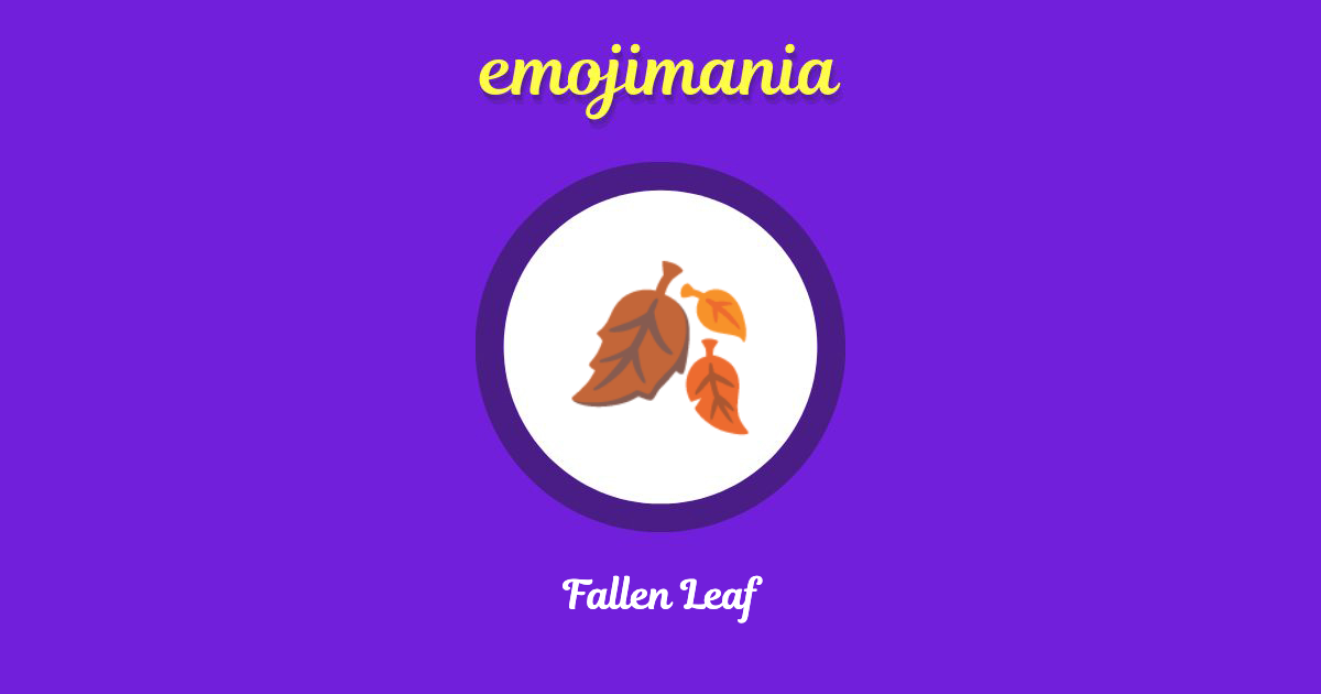 Fallen Leaf Emoji copy and paste