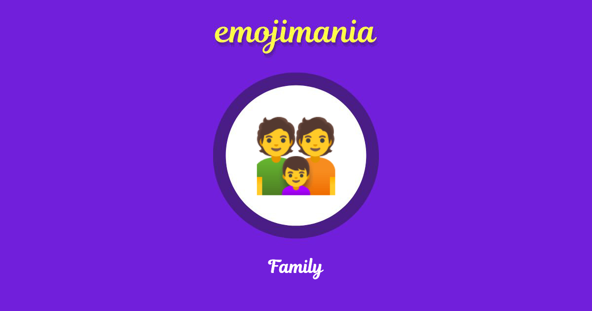 Family Emoji copy and paste