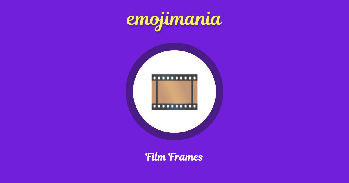 Film Frames Emoji copy and paste