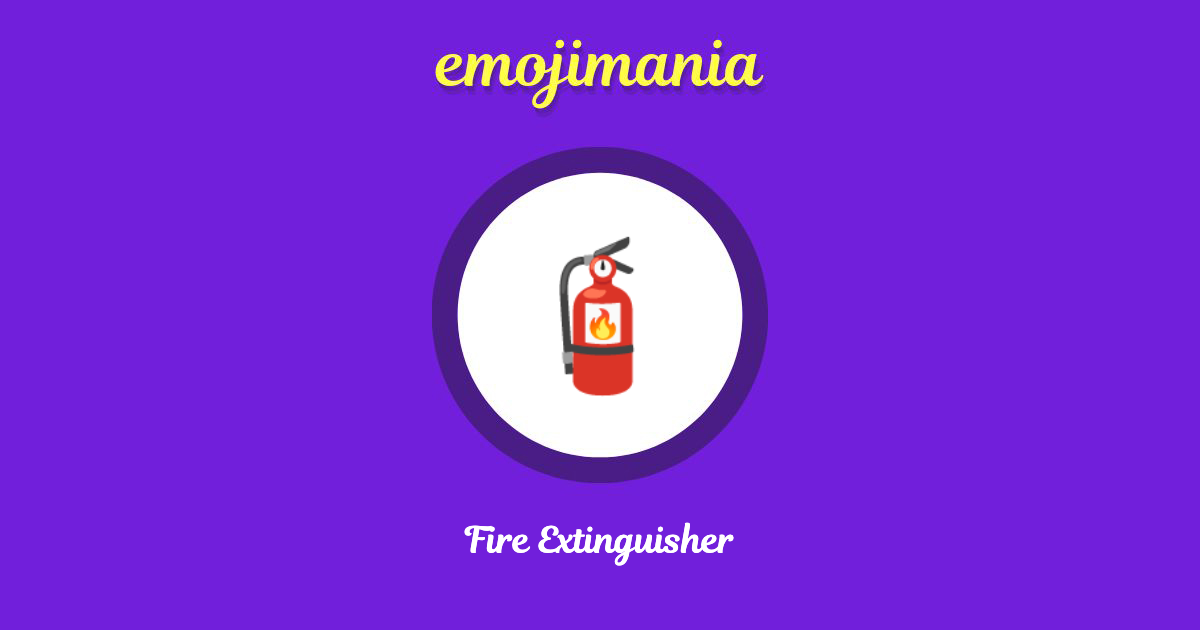 Fire Extinguisher Emoji copy and paste