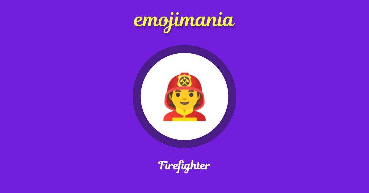 Firefighter Emoji copy and paste