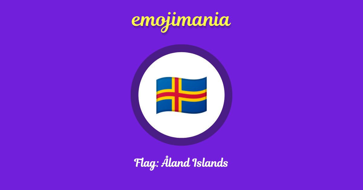 Flag: Åland Islands Emoji copy and paste