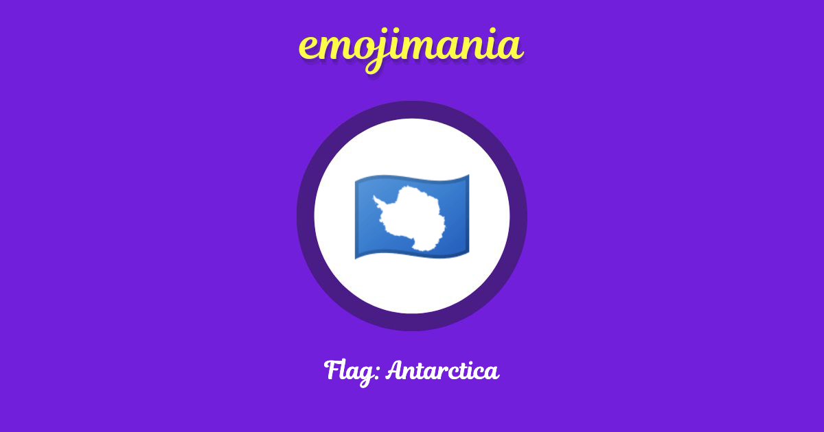 Flag: Antarctica Emoji copy and paste