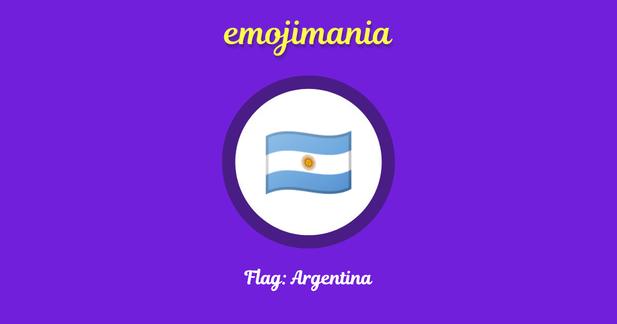 Flag: Argentina Emoji copy and paste