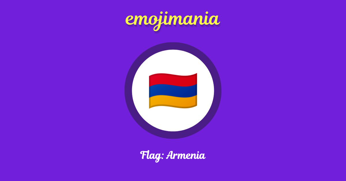 Flag: Armenia Emoji copy and paste