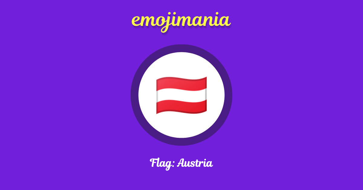 Flag: Austria Emoji copy and paste
