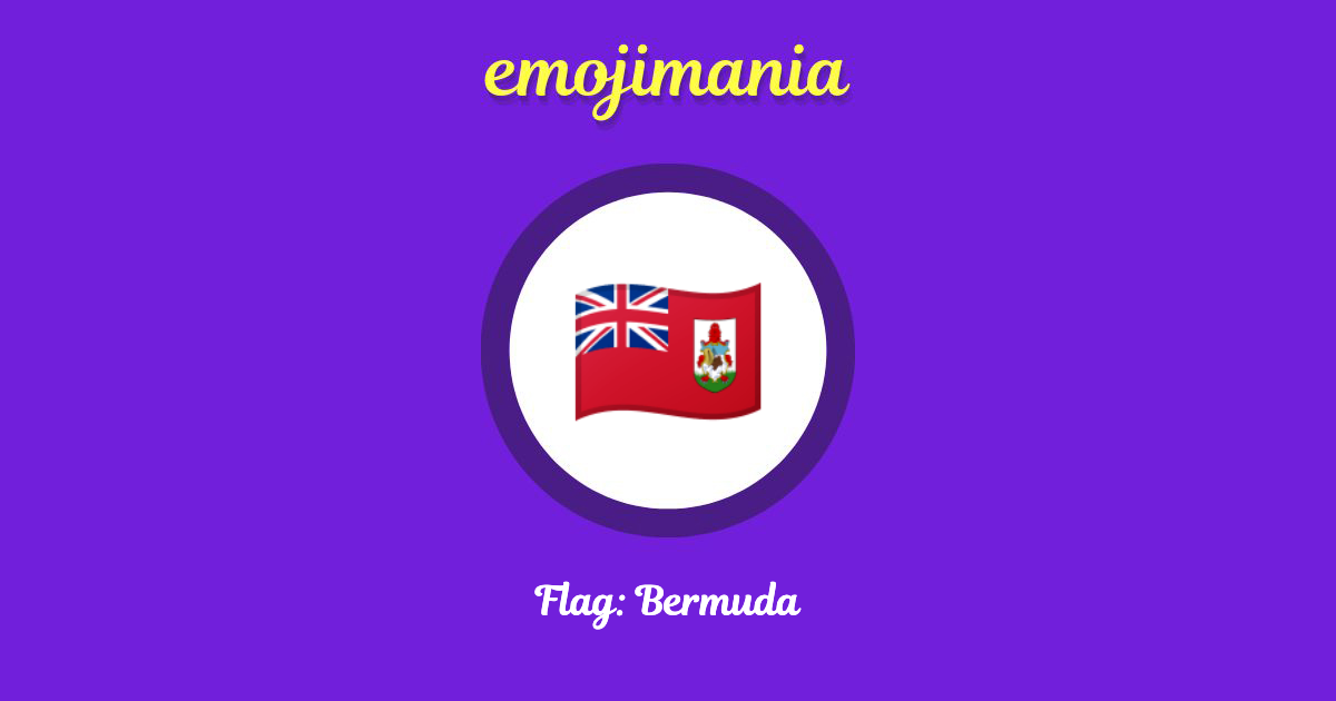 Flag: Bermuda Emoji copy and paste